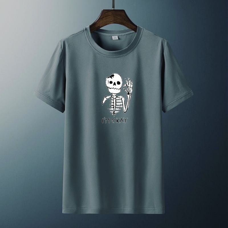 PAKET KAOS 100RIBU DAPAT 7 Baju pria wanita atasan lengan pendek baju dewasa kaos oblong murah-5