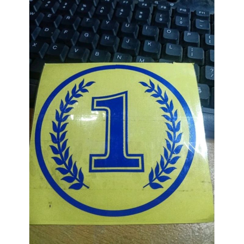 

sticker custom STICKER NOMER 1 sticker grosir