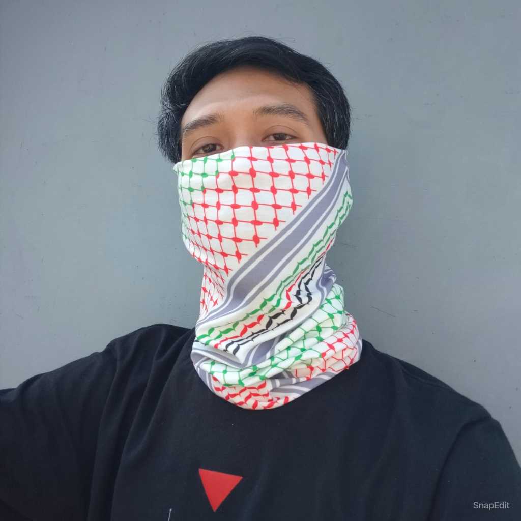 Buff Keffiyeh / Buff Kufiya / Bandana Keffiyeh / Bandana Kufiya / Buff Palestin / Bandana Palestin -