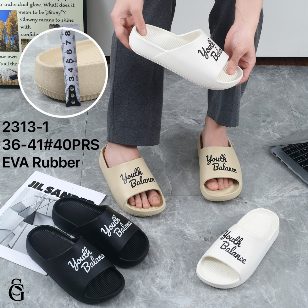 Sandal Wanita Selop Karet Balance / 2313-1