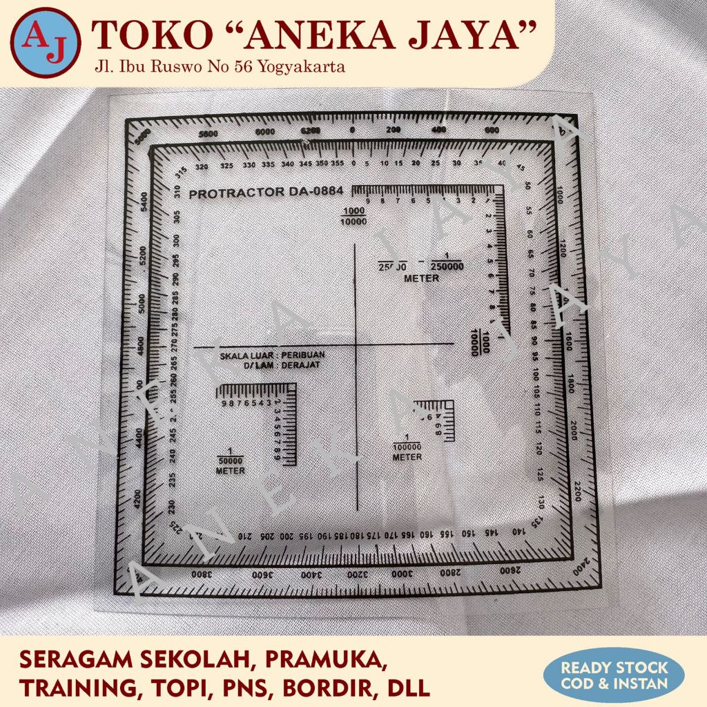 

Protaktor / Penggaris Navigasi Pramuka