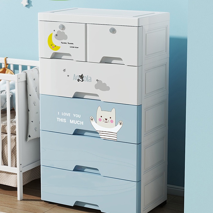 Free Ongkir 45 Tingkat Tempat Penyimpanan Mainan Lemari PlastikLemari Pakaian Anak SnackBaju Serbagu