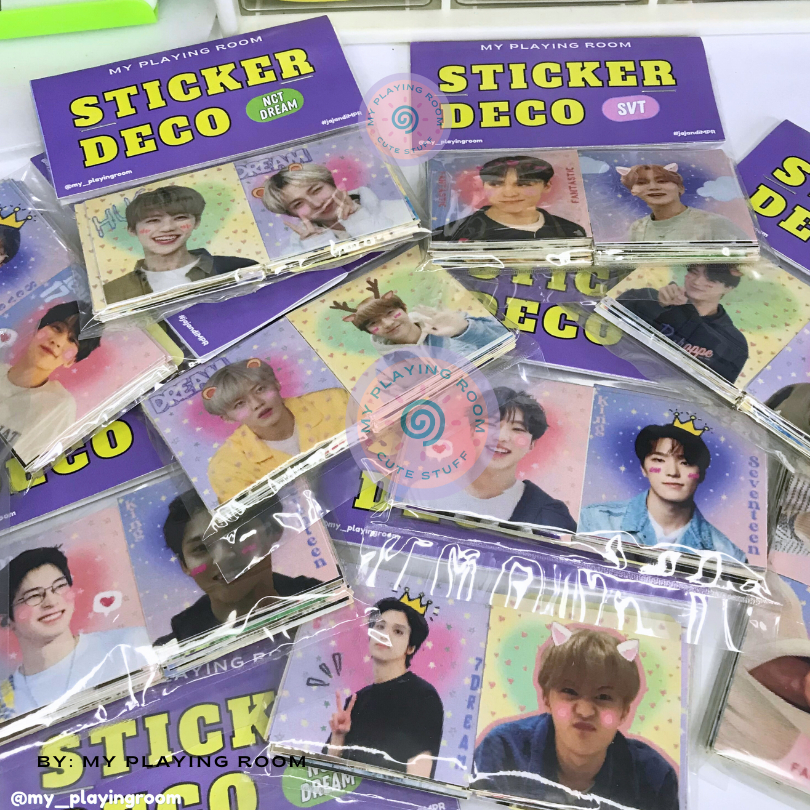 [Ready Stock] 40 pcs Sticker Deco / Sticker Mail NCT Dream & Seventeen untuk freebies
