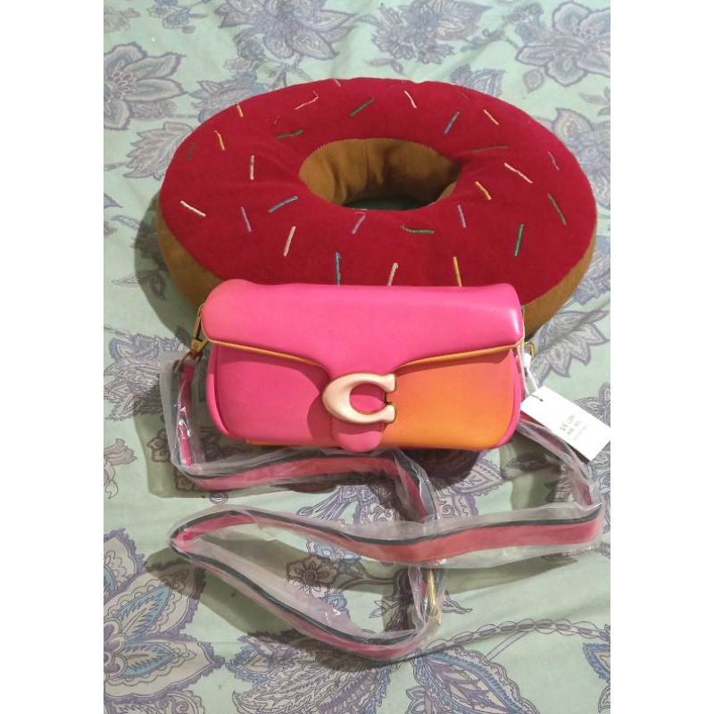 [Ready Stock] Tas Selempang Wanita Fashion Brand COC Tabby Pillow Gradasi Pelangi Size Mini