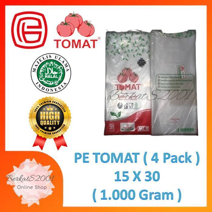 Plastik Tomat 15x30 / PE Tomat 15x30 / Plastik 1 Kg / Plastik Es Tomat 15x30 ( Kiloan )