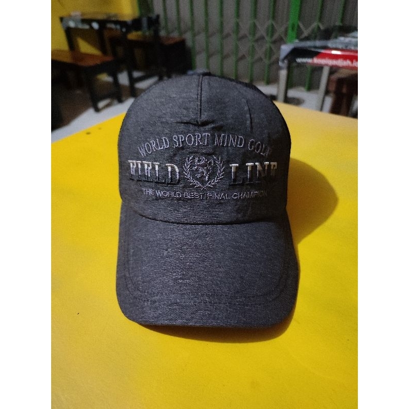 Topi Trucker Chung Lim Field Line Golf Hitam
