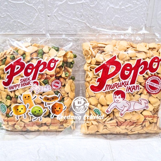 

Revolutionary POPO MURUKU SNEK HAPPY HOUR SWEET SPICY SNAKS POPO MURUKU IKAN 4GR