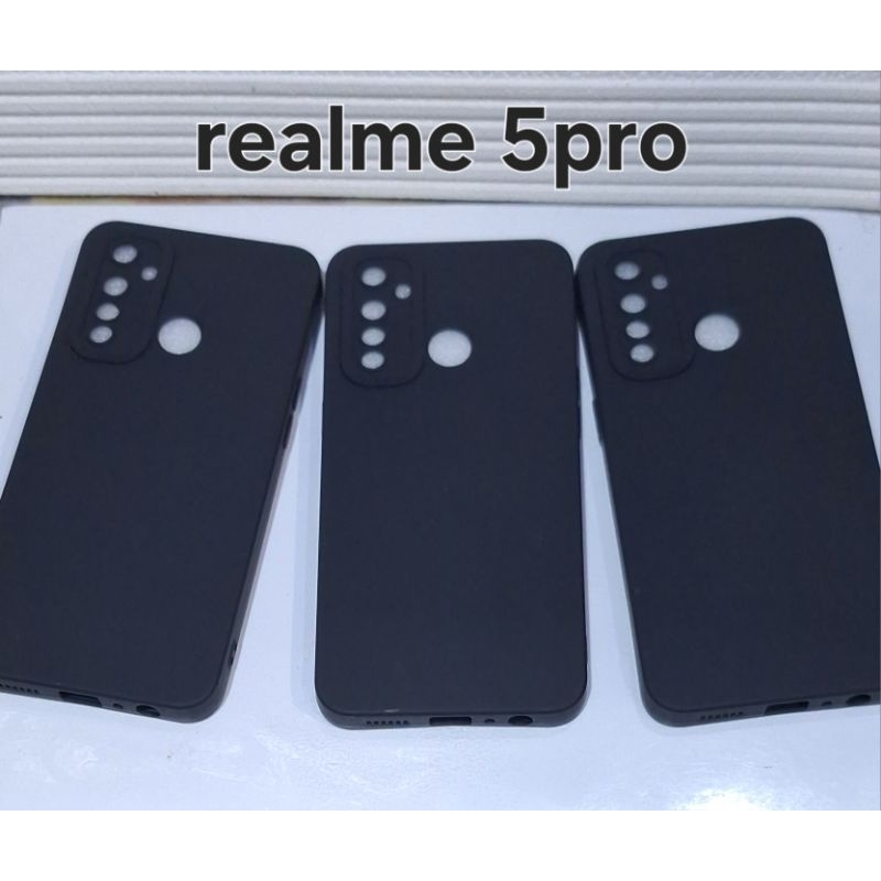 Case Hp Realme 5 /Realme 5 Pro Hitam