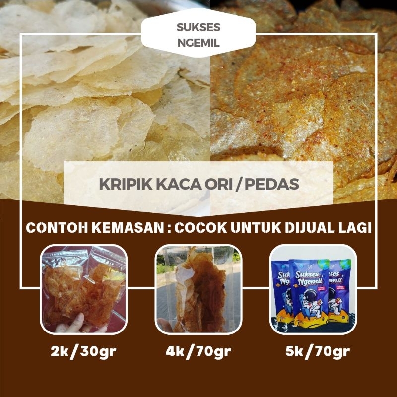 

Kripik Kaca Original / Kripik kaca Pedas