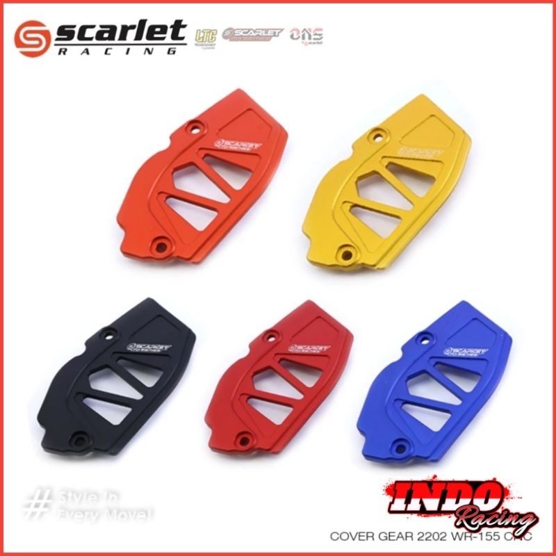 Cover Gear Depan Scarlet Yamaha WR 155 Cover Pelindung Gear Depan WR155 Scarlet Racing Original