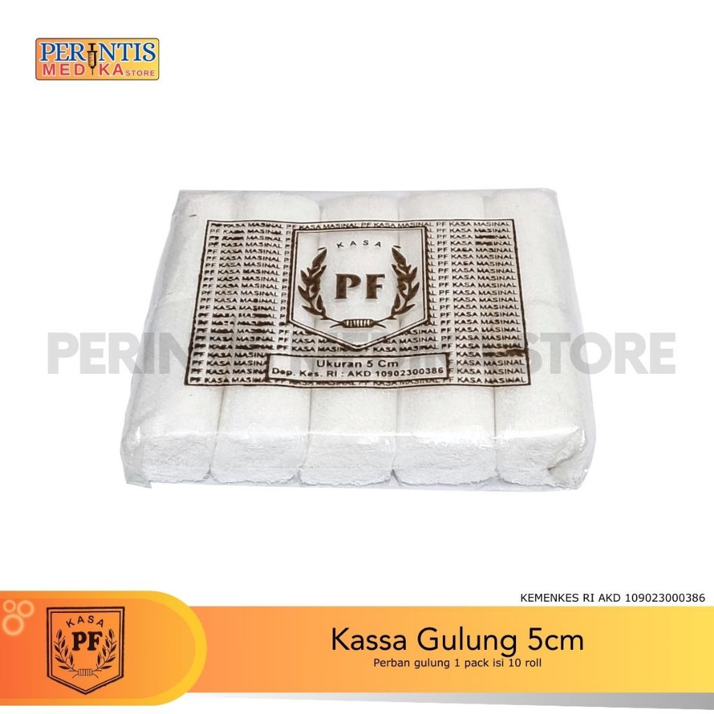 PF Kassa Gulung 5cm 1 Bks (10 Roll) l Perban Gulung l Kasa 5cm