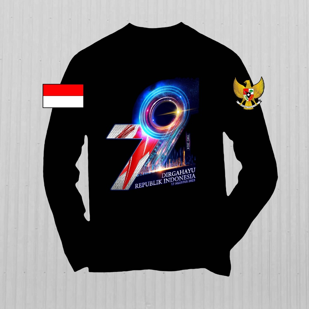 RYNEZ - KAOS DIRGAHAYU INDONESIA KE 79 TAHUN - 17 AGUSTUS 1945 - 17 AGUSTUS 2024 - MERDEKA KAOS 17AN