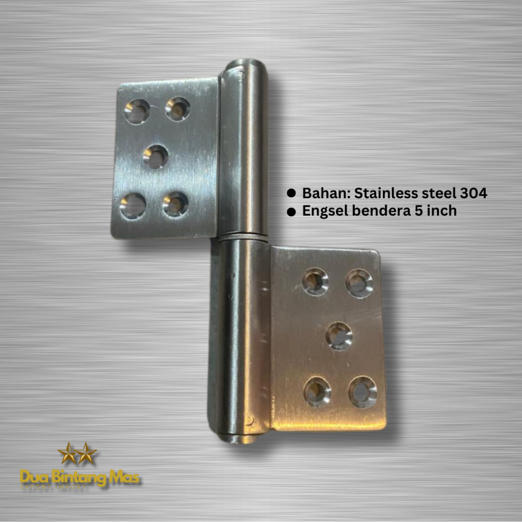 Engsel Pintu Bendera Stainless 5 Inci / Engsel Cabut
