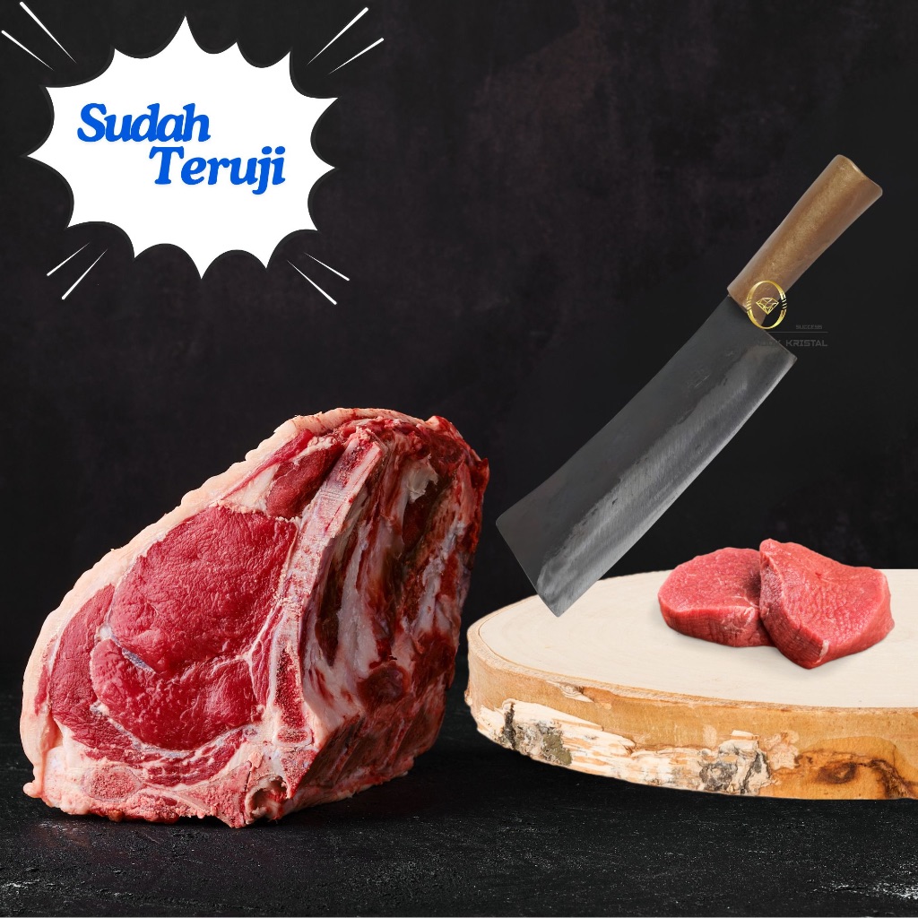 Pisau Tulang Pisau Cacah Daging Bahan Pir Baja Khusus Tulang Keras / Parang Tulang Daging / Golok Da