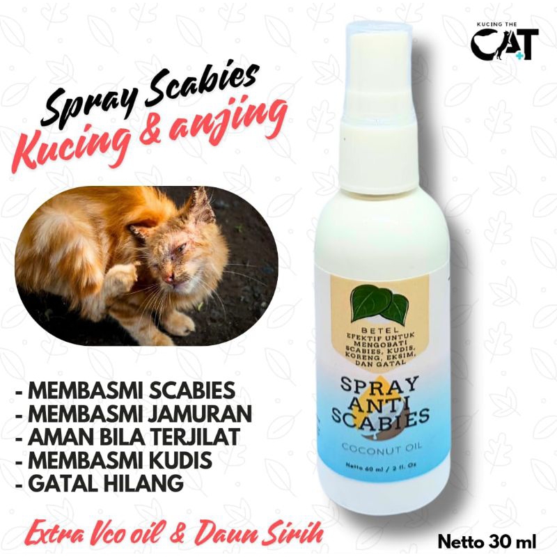 Obat Jamur Kucing The Cat - Obat Scabies Kucing Spray - Obat Jamur Spray Kucing Gudig Gatal
