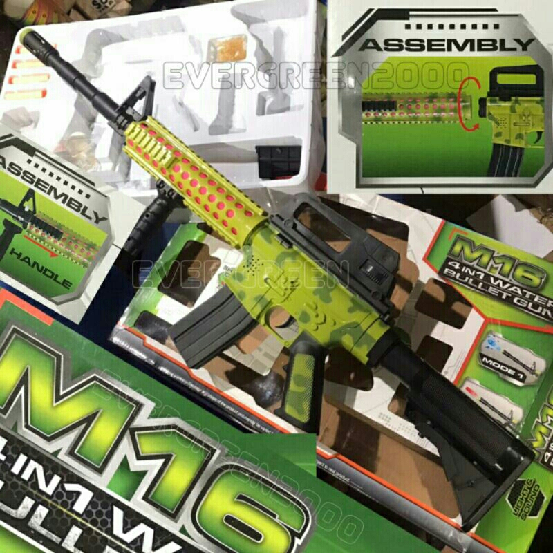 Mainan Sniper HK16 Tembak Tembakan Water Gel Blaster (WGB) dan Pluru Busa (Nerf) ... mainan watergel