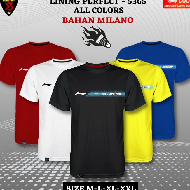 Dijual Murah  LINING PERFECT  KAOS BADMINTON LINING TERBARU 223 MURAH  BAJU BADMINTON LINING TERBARU