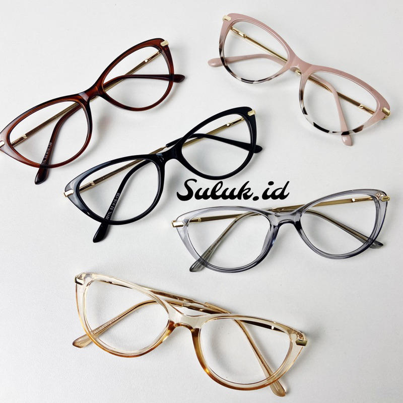 Kacamata cat eye 9011 photocromic bluecromic antiradiasi blueray normal/minus