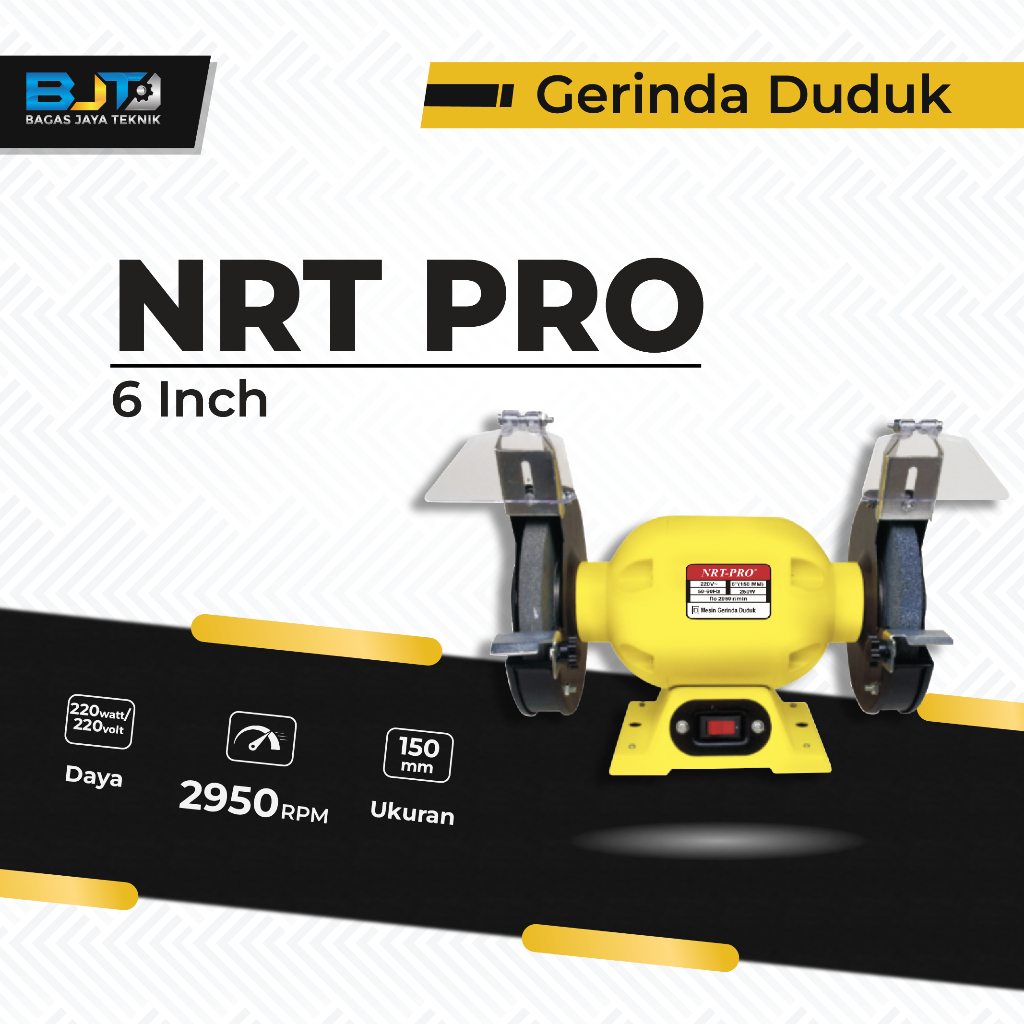 NRT PRO Gerinda Duduk Bench Grinder 6 Inch
