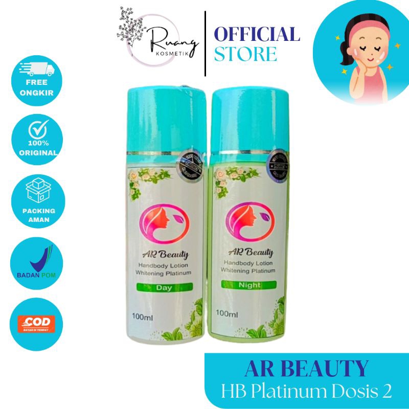 READY HB Platinum Dosis 2 AR Beauty || Pemutih Badan Ampuh
