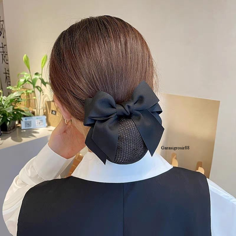 Harnet Rambut Jepitan Cepol Pita Korea Jaring Sanggul Polos Motif Dewasa Anak harnet