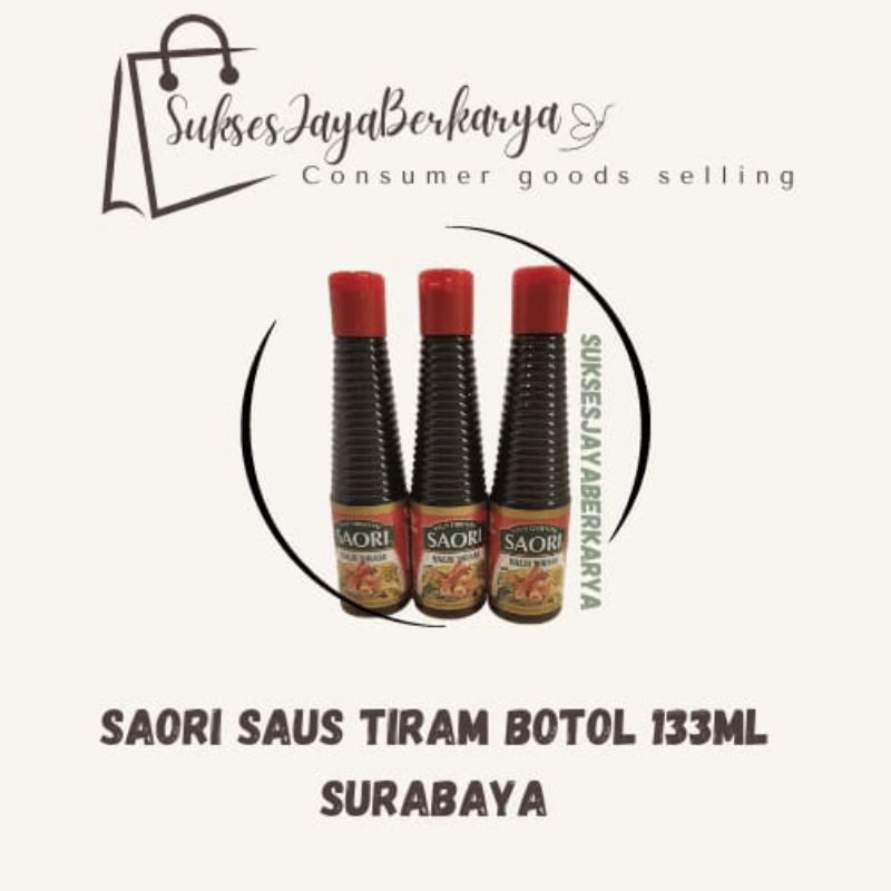 

Saori Saos Tiram 133ml/ Saos Tiram kemasan Botol kecil