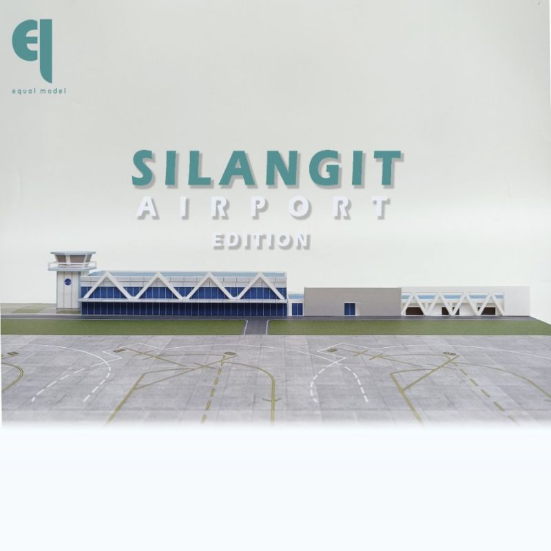 Diecast/Miniatur Terminal Bandara Pesawat Silangit skala 1/400