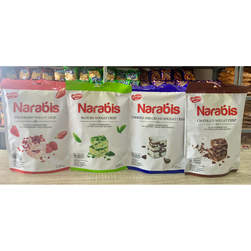 

NARABIS NOUGAT Stroberi matcha cokelat kukis 90gram