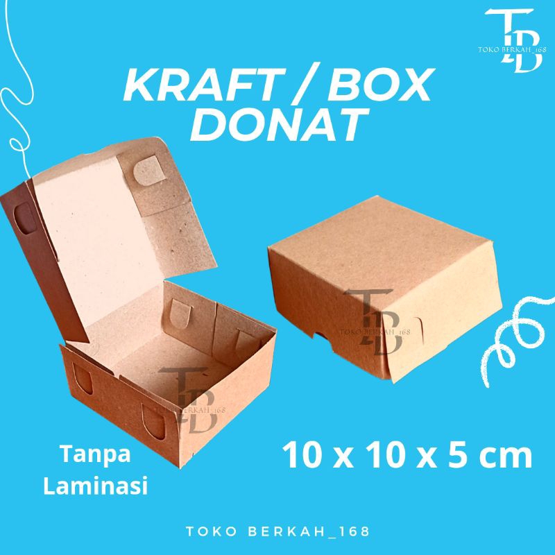 

(ISI 10 PCS) DOS / DUS KRAFT DONAT D1 / CROMBOLONI TANPA LAMINASI ISI 1 UKURAN 10×10×5 CM / KARTON BOX MINI