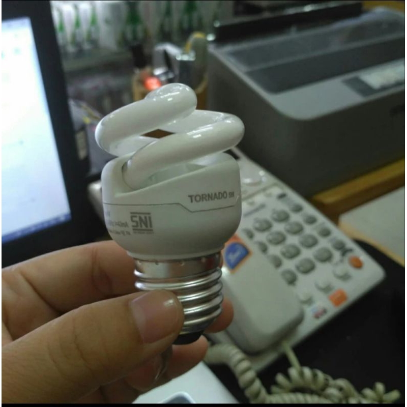 Lampu Philips tornado 5 Watt spiral 5w philips