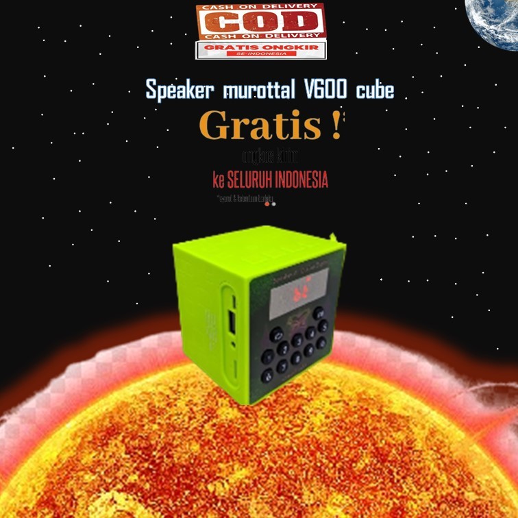 SPEAKER MUROTTAL ALQURAN RHIMOA V600 CUBE AL-FARUQ TERBARU TERLENGKAP