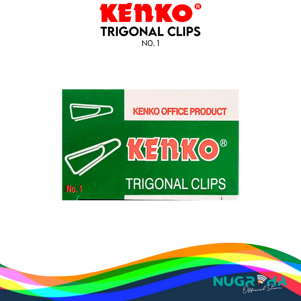 

KENKO Paper Clip TRIGONAL CLIP No. 1 / KLIP KERTAS - 1 BOX