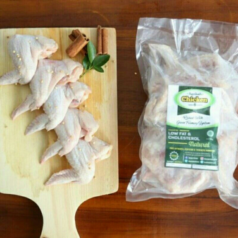 

Sayap 400-500gr (500gr) Ayam Organik Fresh & Frozen (Probiotik Organik)