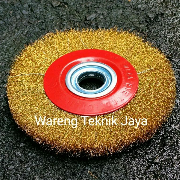 Sikat Kawat Baja - Wire Wheel Brush -Sikat Kawat Gerinda Duduk 4" 5" 6"8" 10 Inch