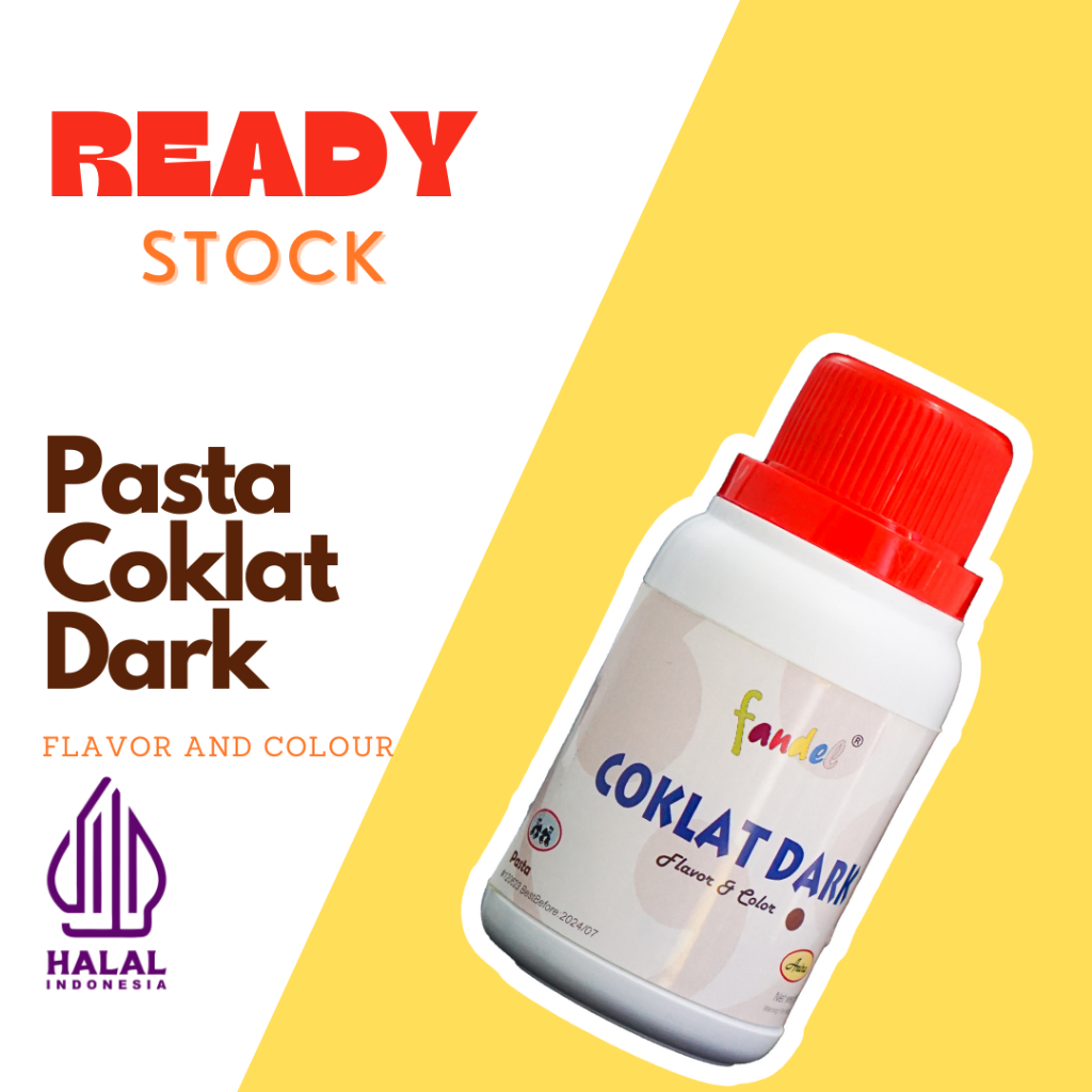 

Perisa Coklat Dark Perasa Makanan Esens Aroma Pasta Fandel flavor&color 100gr