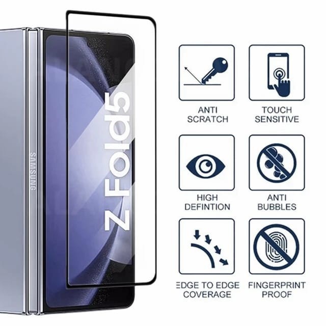 Samsung Galaxy Z Fold 2 | 3 | 4 | 5 | 6 | 7 Tempered Glass Full Frame Case Friendly Screen