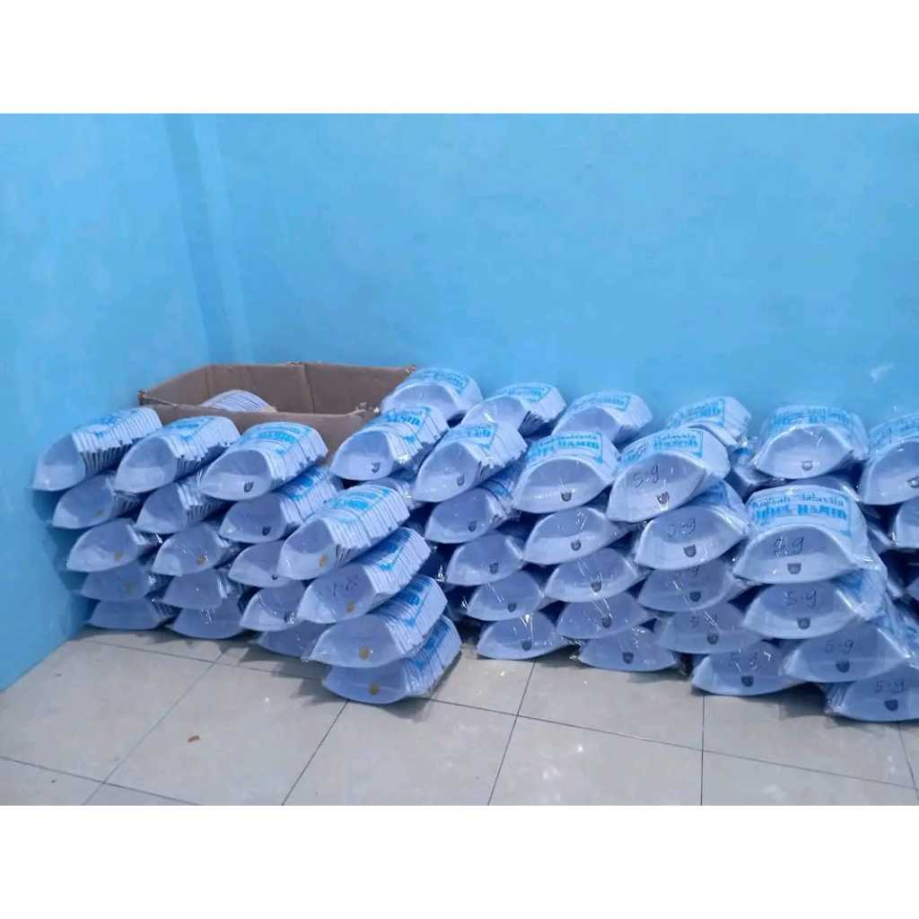 peci malaysia putih putih 1 kodi ori lokal