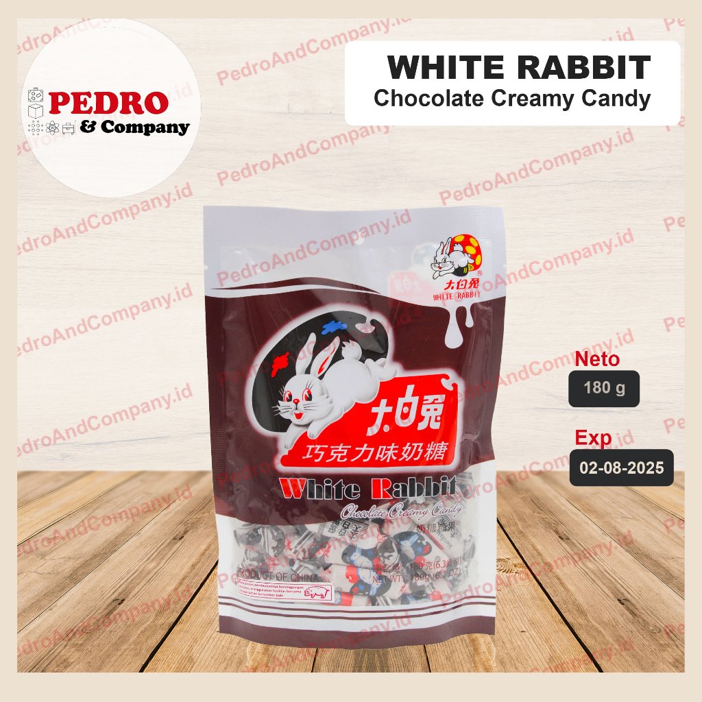 

White rabbit CHOCOLATE CREAMY candy 150 gram permen kelinci coklat sus