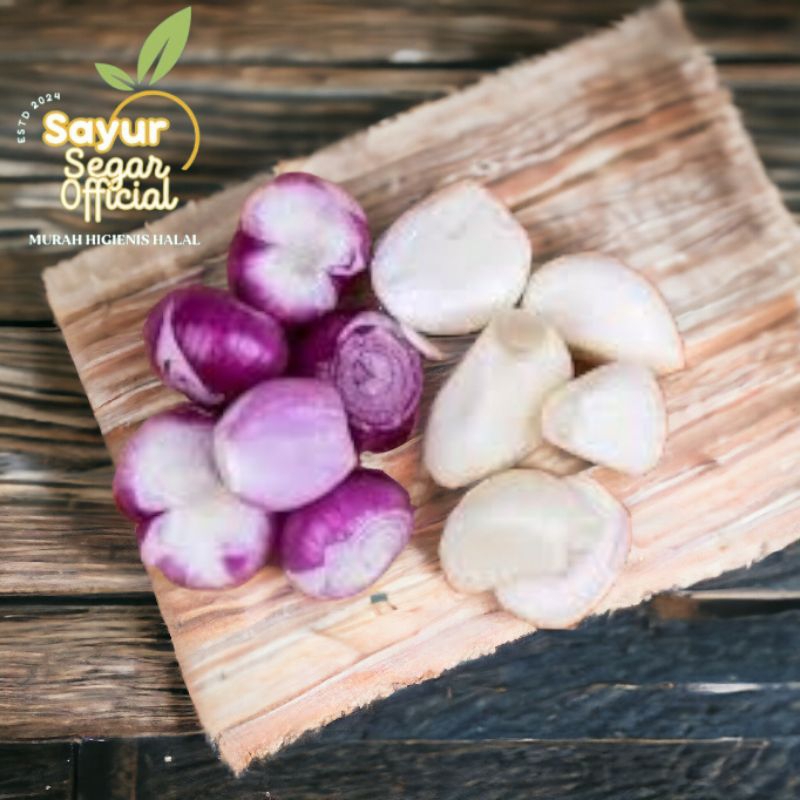 

Bawang Merah & Putih Kupas ( campur ) 100gr / 250gr