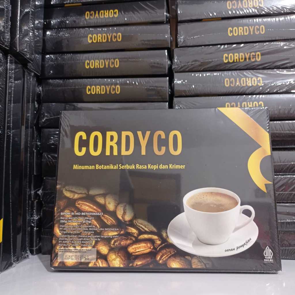 

[HepGlow] 1 Box isi 10 sachet coffee cordico Minuman serbuk kopi