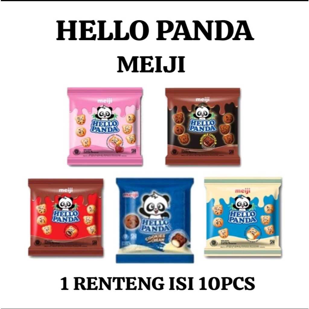 

MEIJI HELLO PANDA 1 RENTENG ISI 10