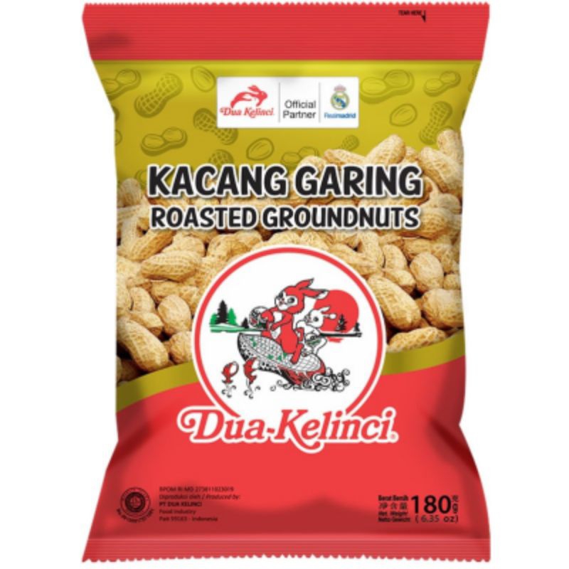 

Dua Kelinci Kacang Kulit Garing 180 g