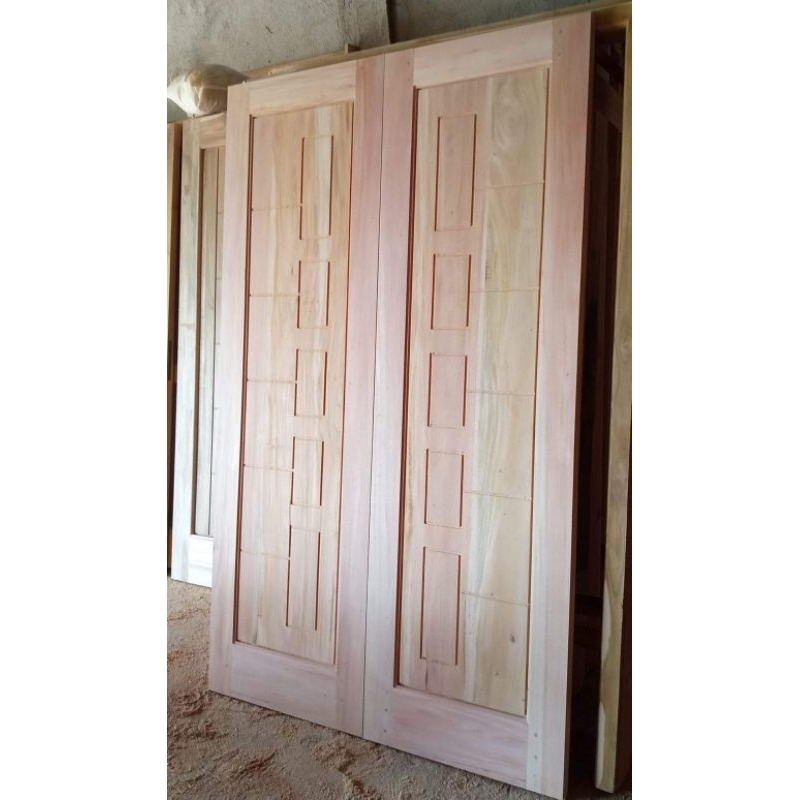 Daun pintu kayu Meranti. pintu depan, pintu minimalis, pintu ruang tamu