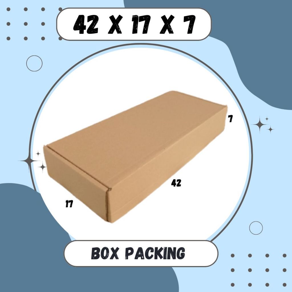 

Dus Packing 42x17x7 LS Kardus Hampers Kotak Kemasan Box Souvenir Karton Sparepart Minyak Wangi