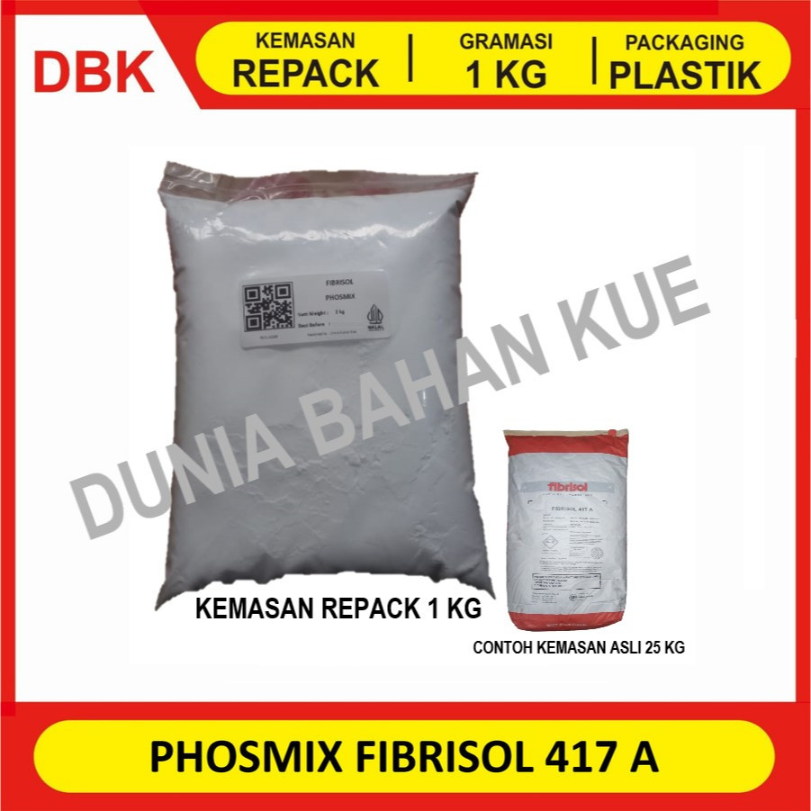 

FIBRISOL 417A AUSTRALIA / PHOSMIX / PENGENYAL BAKSO FOOD GRADE - REPACK 1 KG