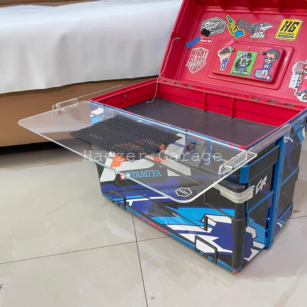 Meja Lipat HJH VERSUS 8010 TRENDY 8200 Kotak Box Tamiya Akrilik Mini 4WD Aksesoris Tools  - HG