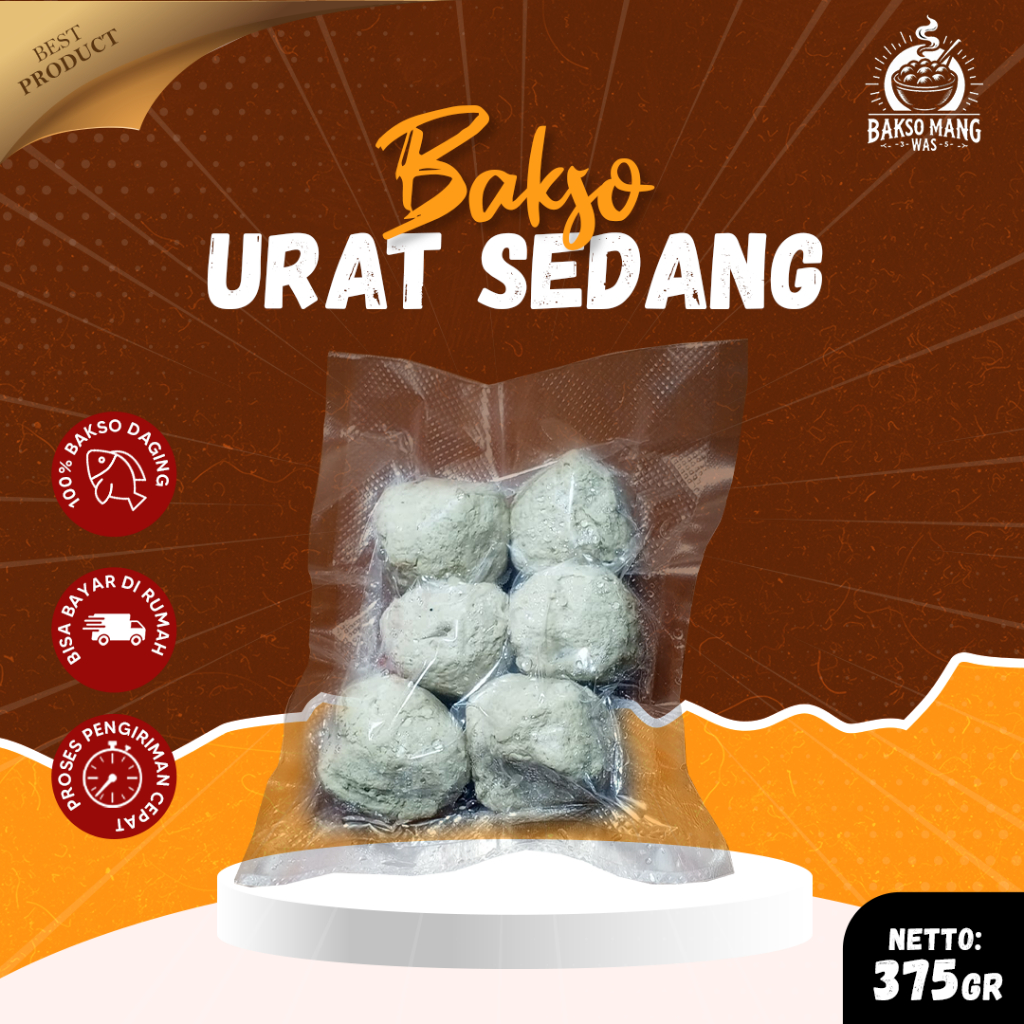 

Bakso Mang Was Premium / Bakso Ikan BMW Sedang 10 pcs 675 gram