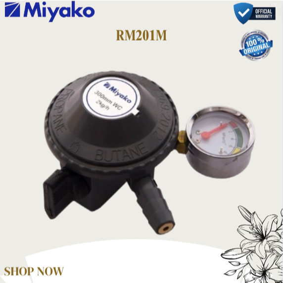 MIYAKO KEPALA REGULATOR SELANG GAS RM201M/RM-201-M/RM-201M/RM 201 M/RM 201M/RM-201 M/MIYAKO REGULATO
