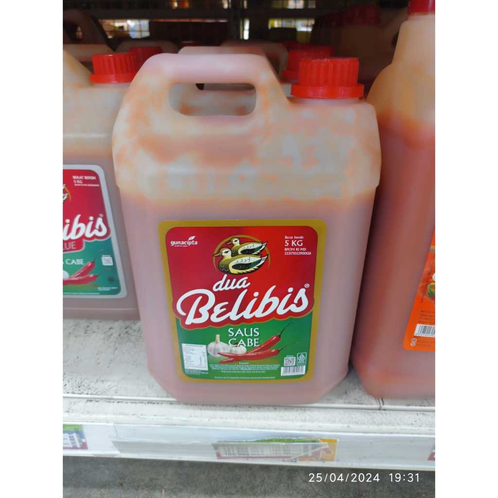 

DUA BELIBIS SAUS CABE DIRIJEN 5KG - PREMIUM SAUS NYA KENTAL