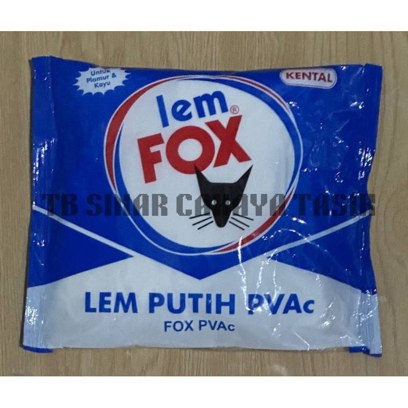 

Lem PVAc Putih Fox Biru Lem Kertas Lem Kayu Lem Plamur 600 g